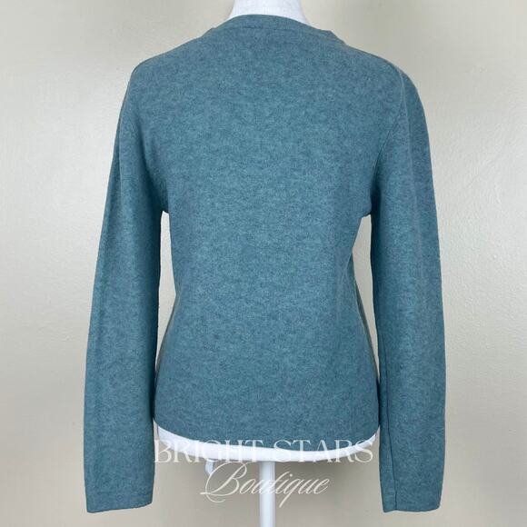 Rare Snowflake Wool Blend Sweater ASO Lorelai Gilmore Girls Blue Cream Knit - Picture 7 of 11